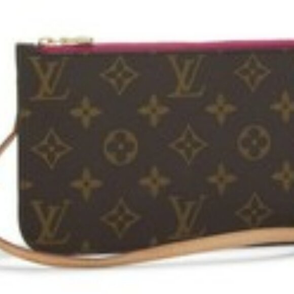 LOUIS VUITTON 2025 Neverfull MM Monogram Pochette Wristlet - 8/17/25 - Picture 4 of 14